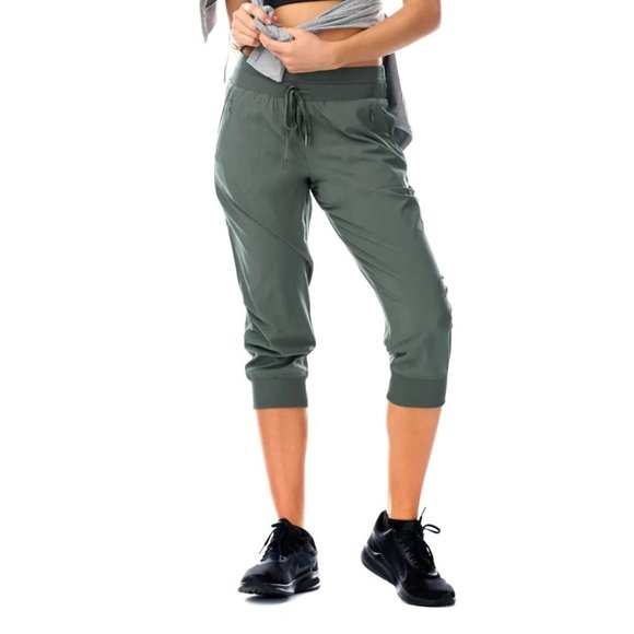 Kyodan Olive Green Elastic Waist Slouchy Dri Fit Jogger Traveller Pants Sz XS - Picture 6 of 9